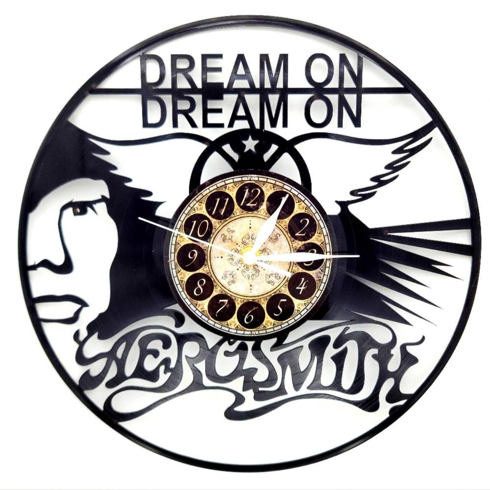 AEROSMITH vinyl record clock